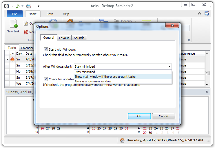 desktop reminder options 2
